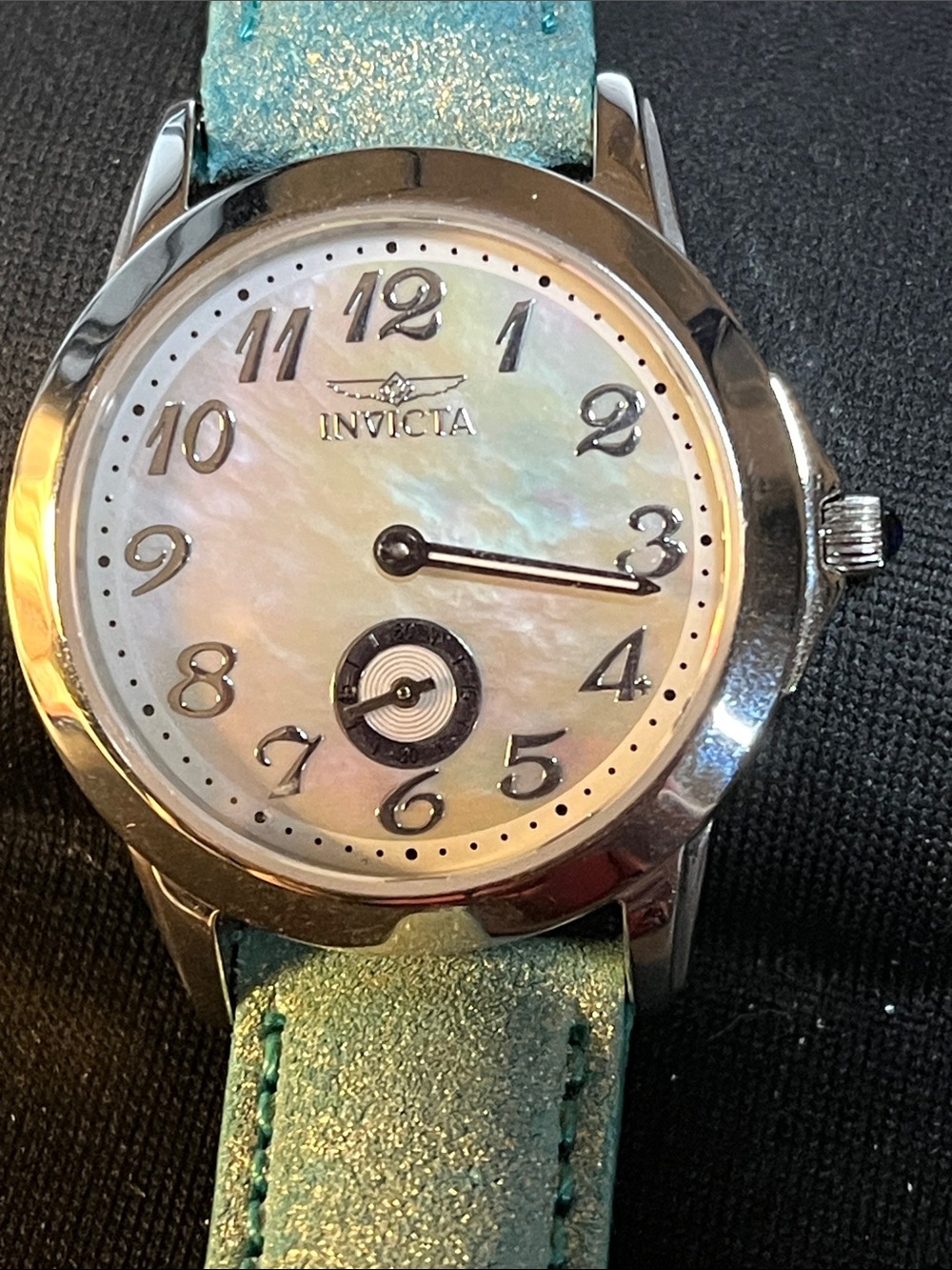 Invicta Model 5702 Swiss Movement Mother of Pearl Dial Watch